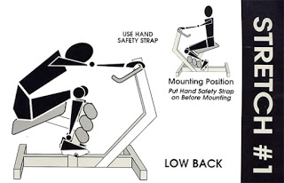 Using the back system for back pain stretch