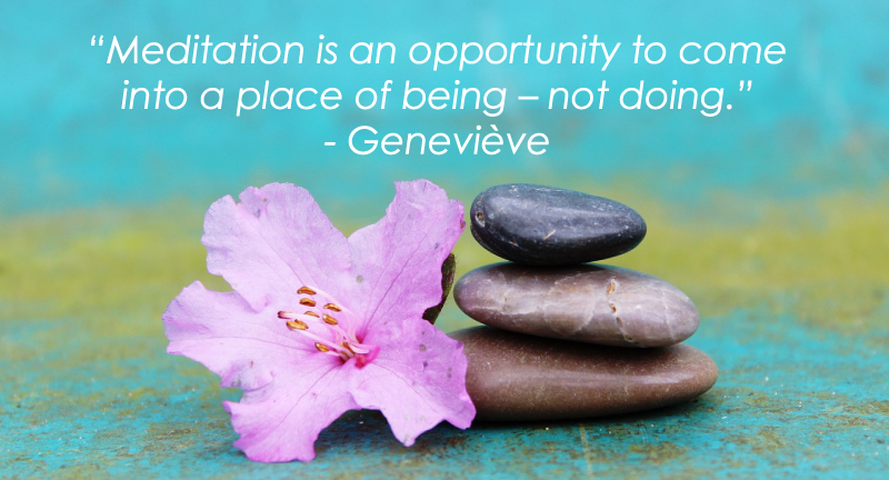 Genevieve meditation quote