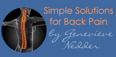 simple solutions for back pain by Genevieve