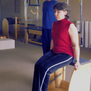 Lynne Dusenberry Pilates session